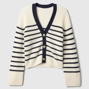 Ransom Canyon 2025 Lizzy Greene Stripe Ribbed Cardigan