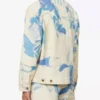 Sherri Jawn Murray White And Blue Printed Suit