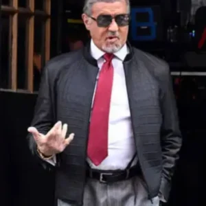 Sylvester Stallone NYC 2025 Black Jacket