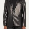 The Kelly Clarkson Show Michael Fassbender Leather Blazer