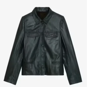 The Life List 2025 Sofia Carson Black Leather Jacket