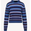 The Life List 2025 Sofia Carson Blue Striped Sweater