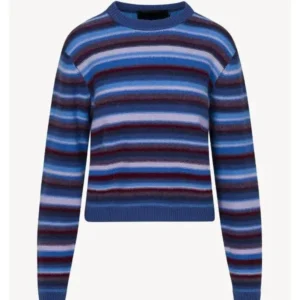 The Life List 2025 Sofia Carson Blue Striped Sweater