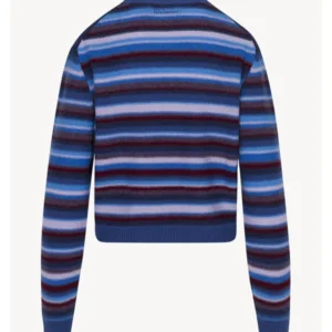 The Life List 2025 Sofia Carson Blue Striped Sweater