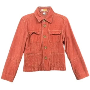 The Life List 2025 Sofia Carson Orange Corduroy Jacket