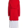 The Life List 2025 Sofia Carson Red Double Breasted Peacoat
