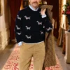 The Traitors US S03 Bob Harper Dog Print Sweater