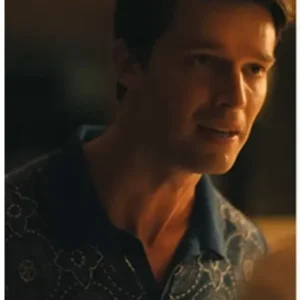 The White Lotus S03 Patrick Schwarzenegger Medallion Print Shirt