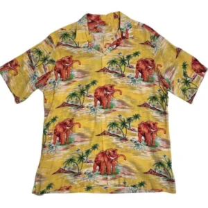 The White Lotus S03 Walton Goggins Elephants Print Shirt