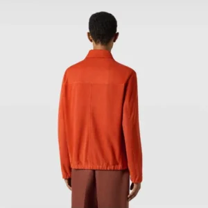 American Idol S23 Lionel Richie Orange Suede 2025 Jacket