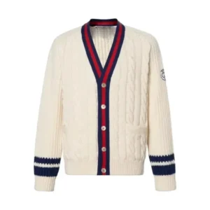 Damon Wayans Cream Knit Cardigan