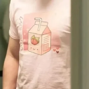 Fight Or Flight Josh Hartnett Pink Strawberry Milk T-Shirt