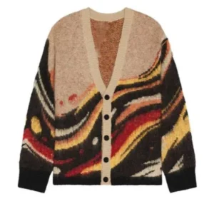 Forever S01 Michael Cooper Jr. Wavy Print 2025 Cardigan