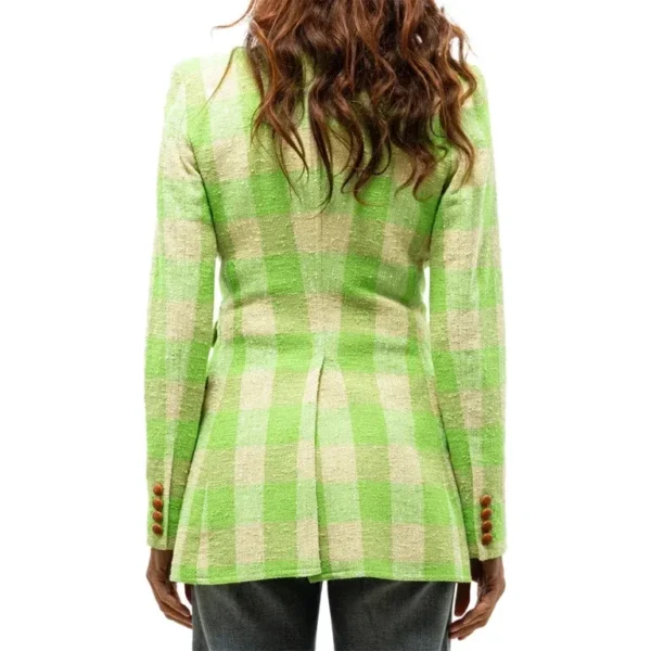 Gabrielle Walsh Checkered Blazer