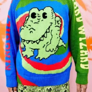 Great Celebrity Bake Off Noel Fielding Aligator Sweater