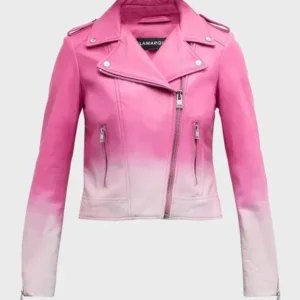 Grosse Pointe Garden Society Melissa Pink Leather Jacket