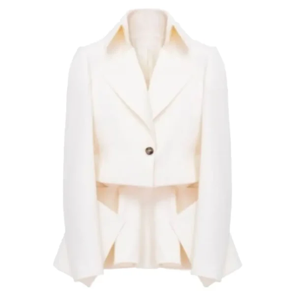Jimmy Kimmel Live 2025 Meghann Fahy White Blazer
