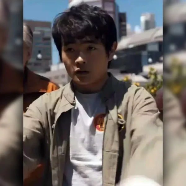 Karate Kid Legends Ben Wang 2025 Grey Jacket