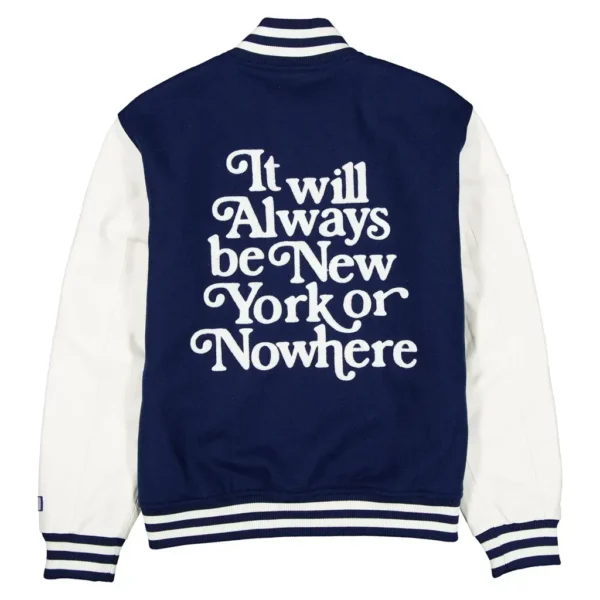 New York Or Nowhere Varsity B;ue Jacket