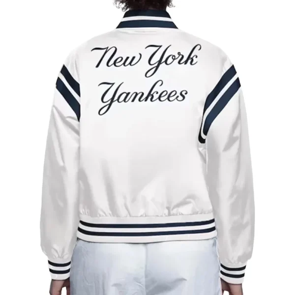 New York Yankees White Starter Jacket 2025