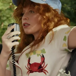 Poker Face S2 Natasha Lyonne Crab Shirt