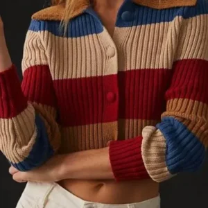 SurrealEstate S03 Eleonora Poutilova 2025 Colorblock Striped Sweater