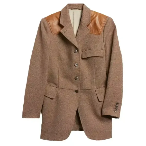 The Residence 2025 Uzo Aduba Brown Leather Jacket