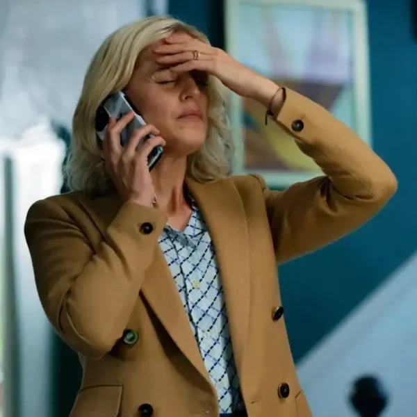 The Stolen Girl Denise Gough Camel Blazer