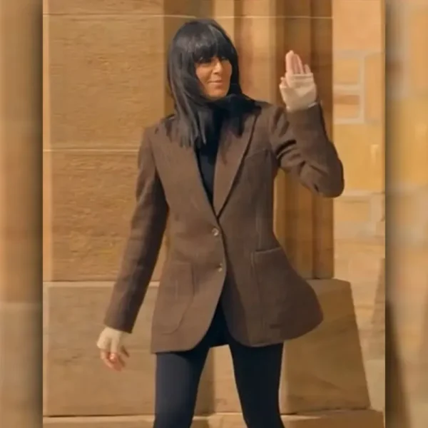 The Traitors Uk Claudia Winkleman Brown Blazer