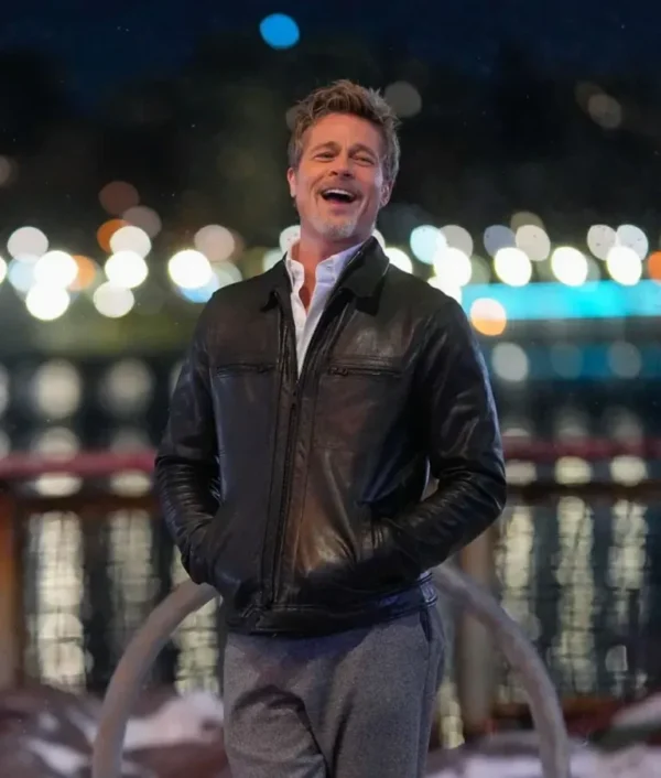 Wolves Brad Pitt Black Jacket