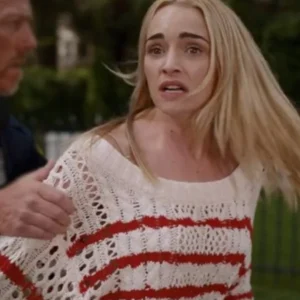Ginny & Georgia Brianne Howey Red Striped Sweater 2025