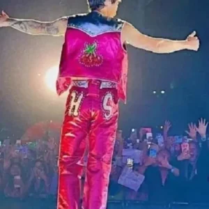 Harry Styles Pink Strawberry Vest
