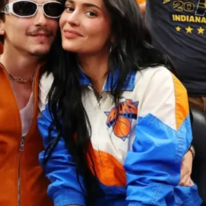 Kylie Jenner Knicks Game Vintage Jacket