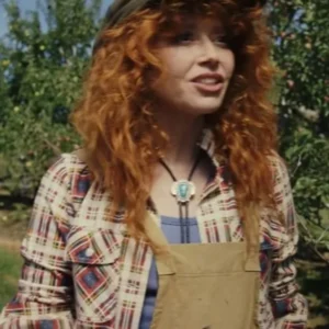 Poker Face Natasha Lyonne Checkered Shirt