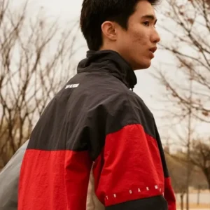 Qt8 Garments Red & Black Track Jacket