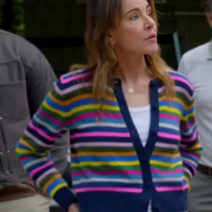 Shrinking Christa Miller Rainbow Cardigan